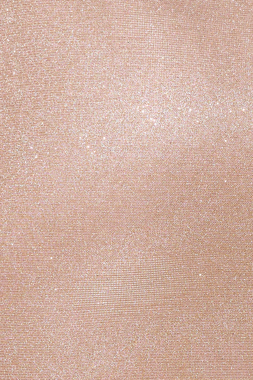 Sparkle To Success Halter Maxi Dress Rose Gold