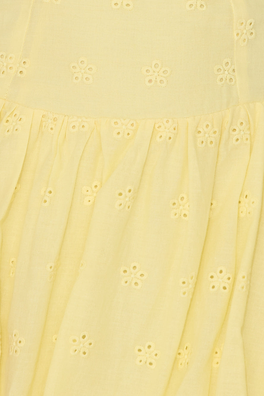 Lagoons In Summer Mini Dress Yellow