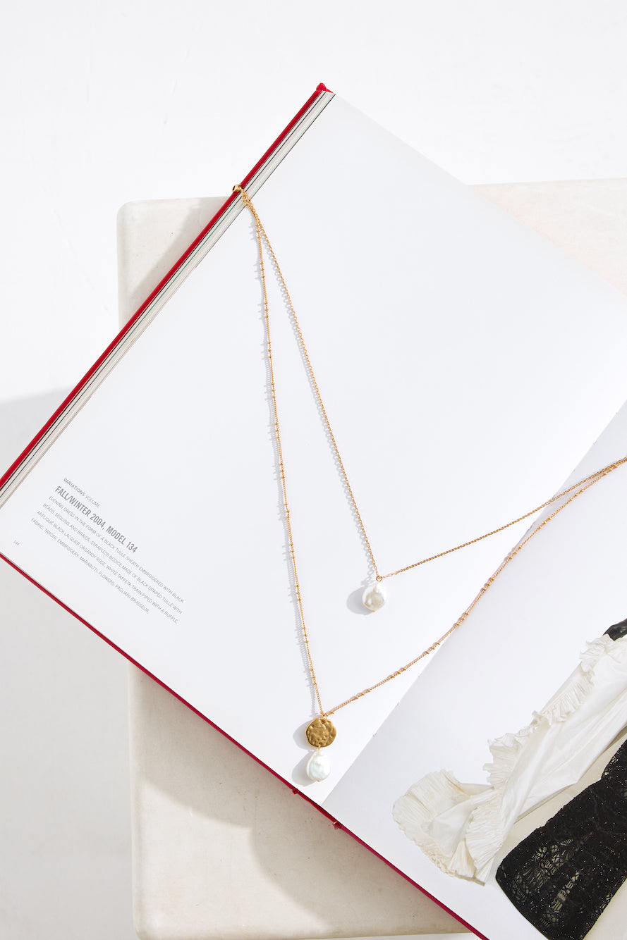 18k Gold Plated Shore Sand Necklace Gold