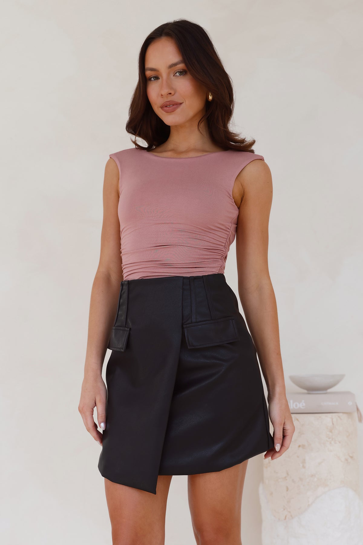 Simple Wardrobe Top Plum
