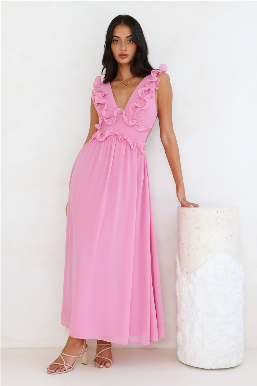 Light Embrace Maxi Dress Pink