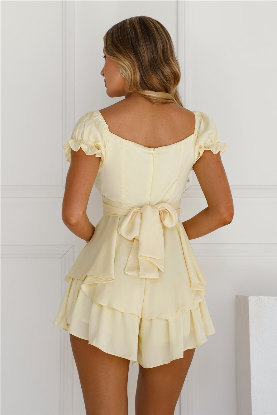 Proper Credit Romper Yellow