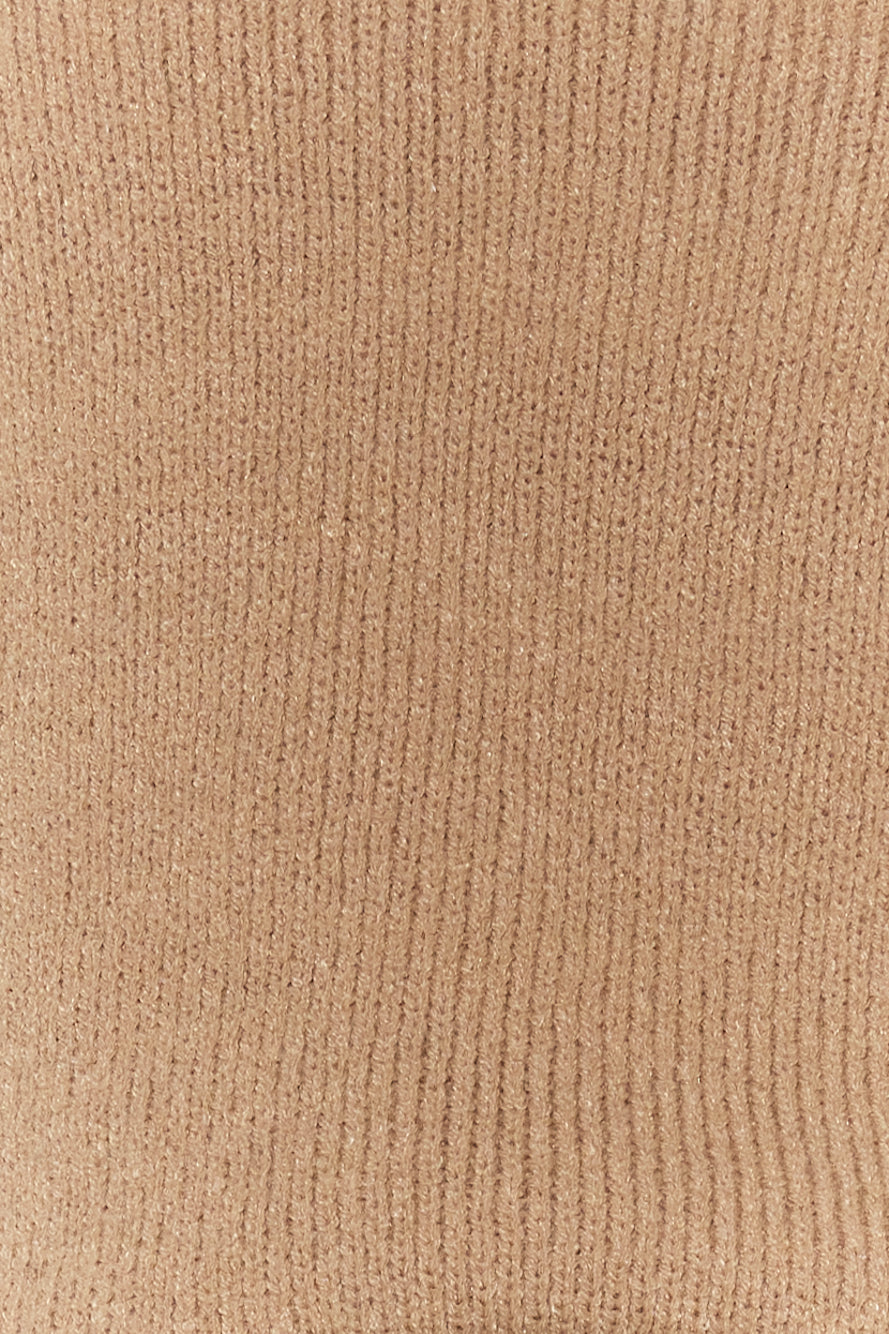 Winter Chill Knit Sweater Tan
