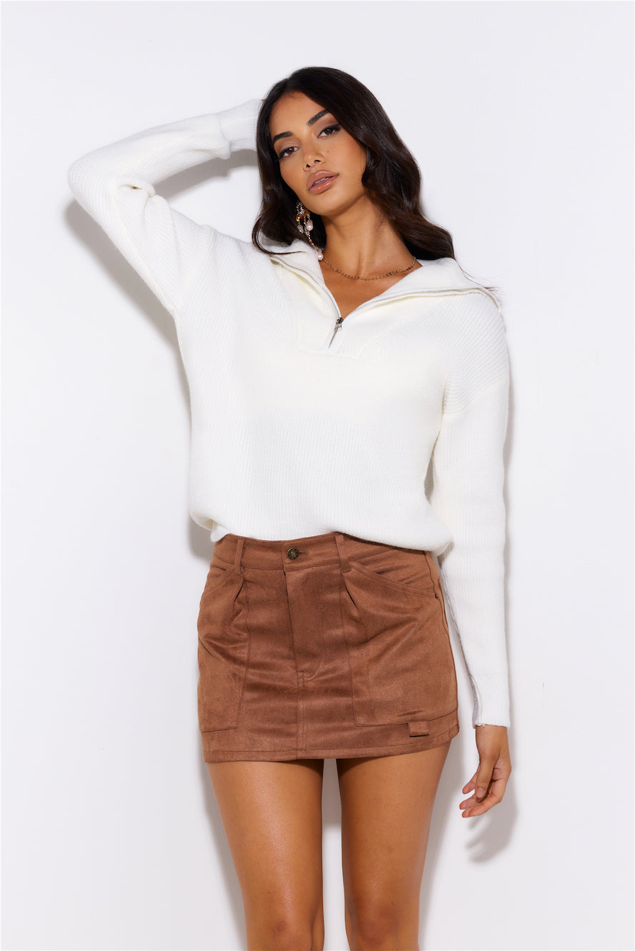 Frosty Days Knit Sweater Ivory