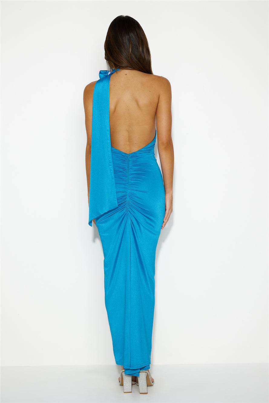 Sweet Charming Maxi Dress Blue