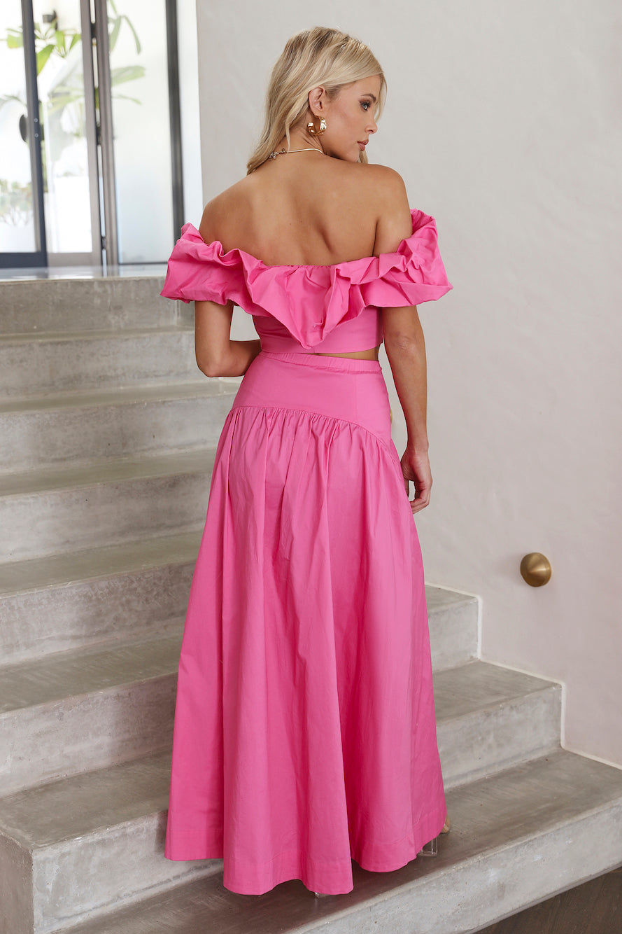 SEVEN WONDERS Savannah Maxi Skirt Pink