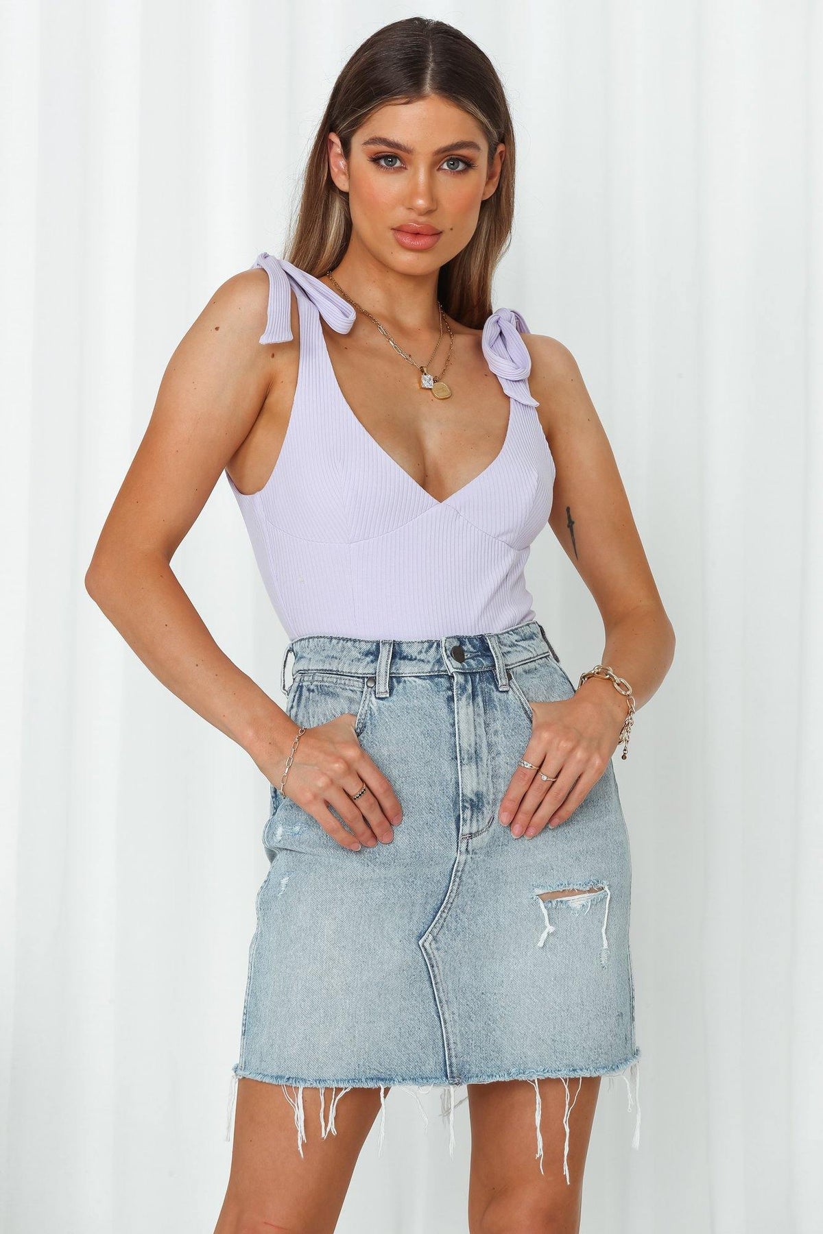 WRANGLER Hi Repair Mini Skirt Nevermind | Hello Molly USA