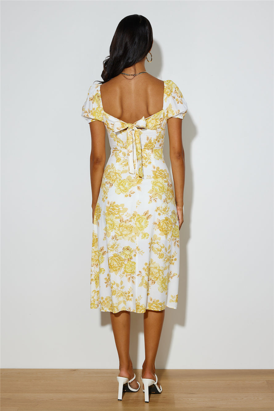 Samba Tonight Midi Dress Yellow