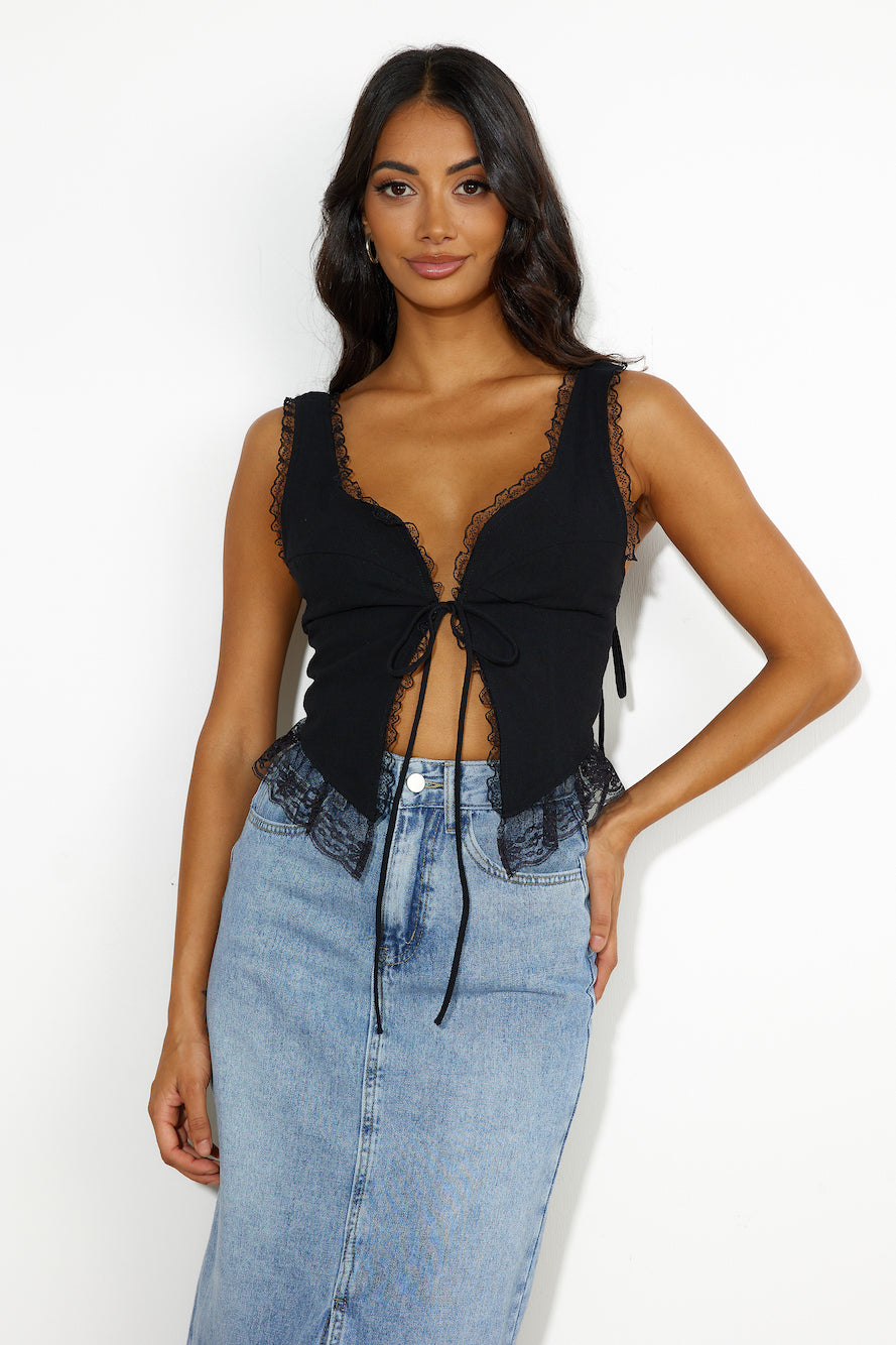 LIONESS Resurgence Cami Top Onyx