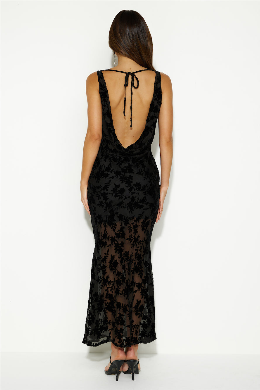Pursue Your Dreams Maxi Dress Black