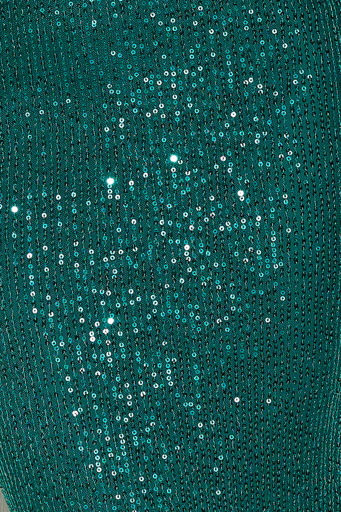 Shine Your Soul Sequin Maxi Dress Forest Green