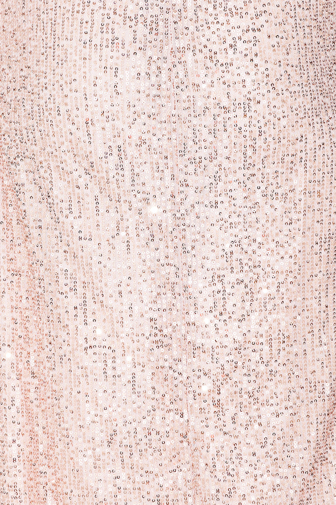 Star Of All Sequin Maxi Dress Rose Gold