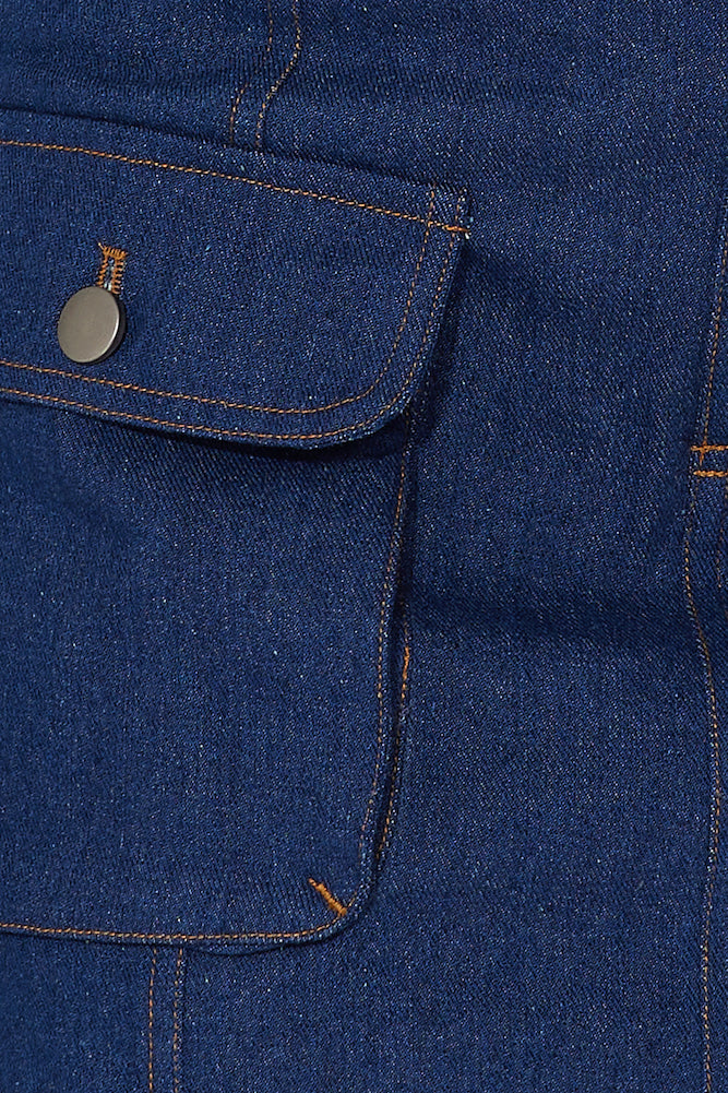 In New York Denim Mini Skirt Denim