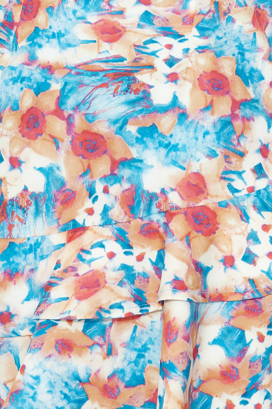 Garden Lover Mini Dress Blue