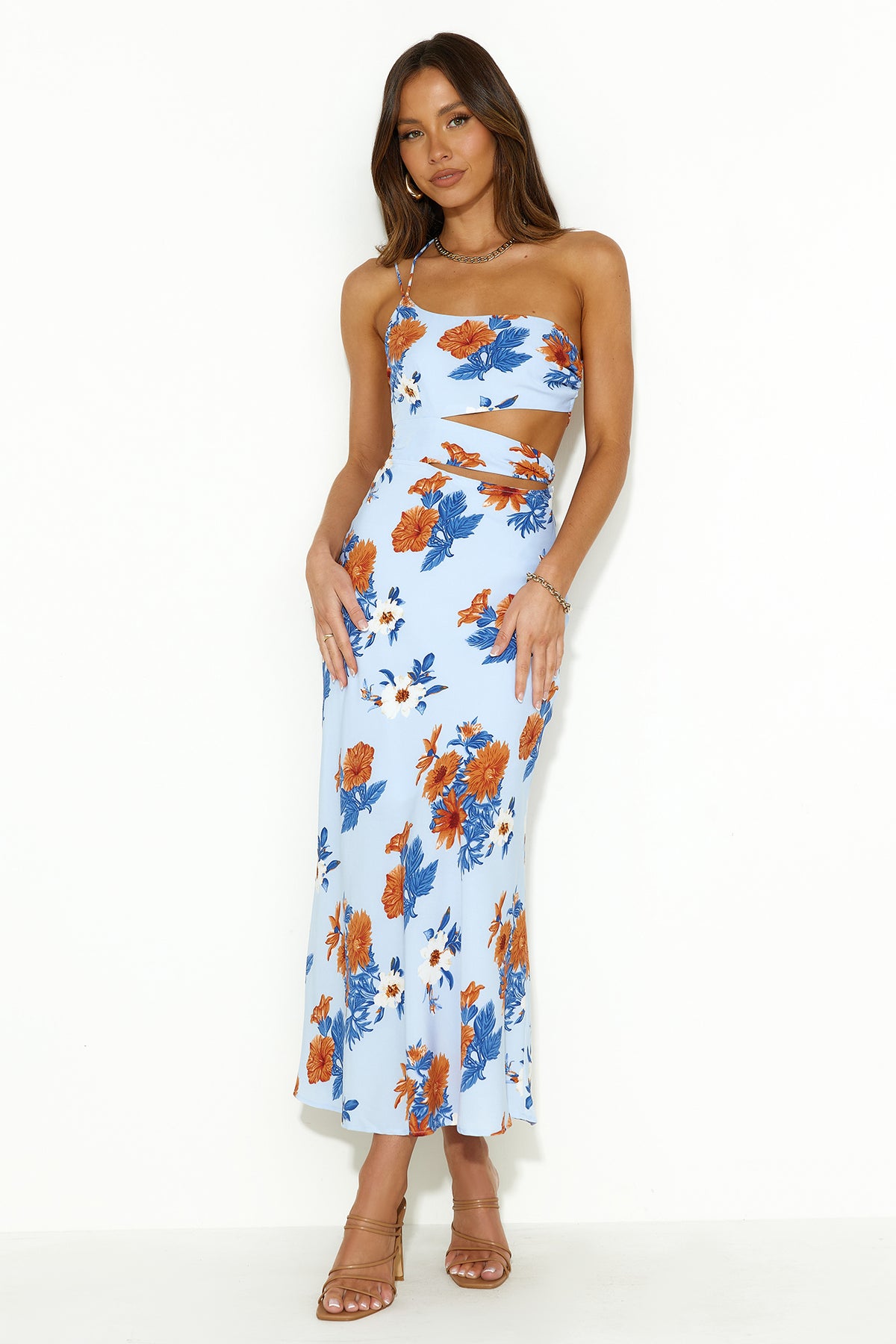 Find Your Style Midi Dress Blue