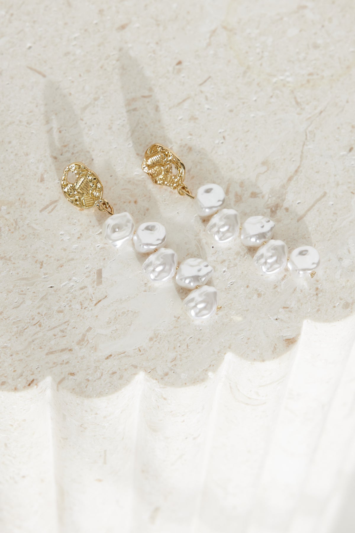 Sea Shore Earrings Gold