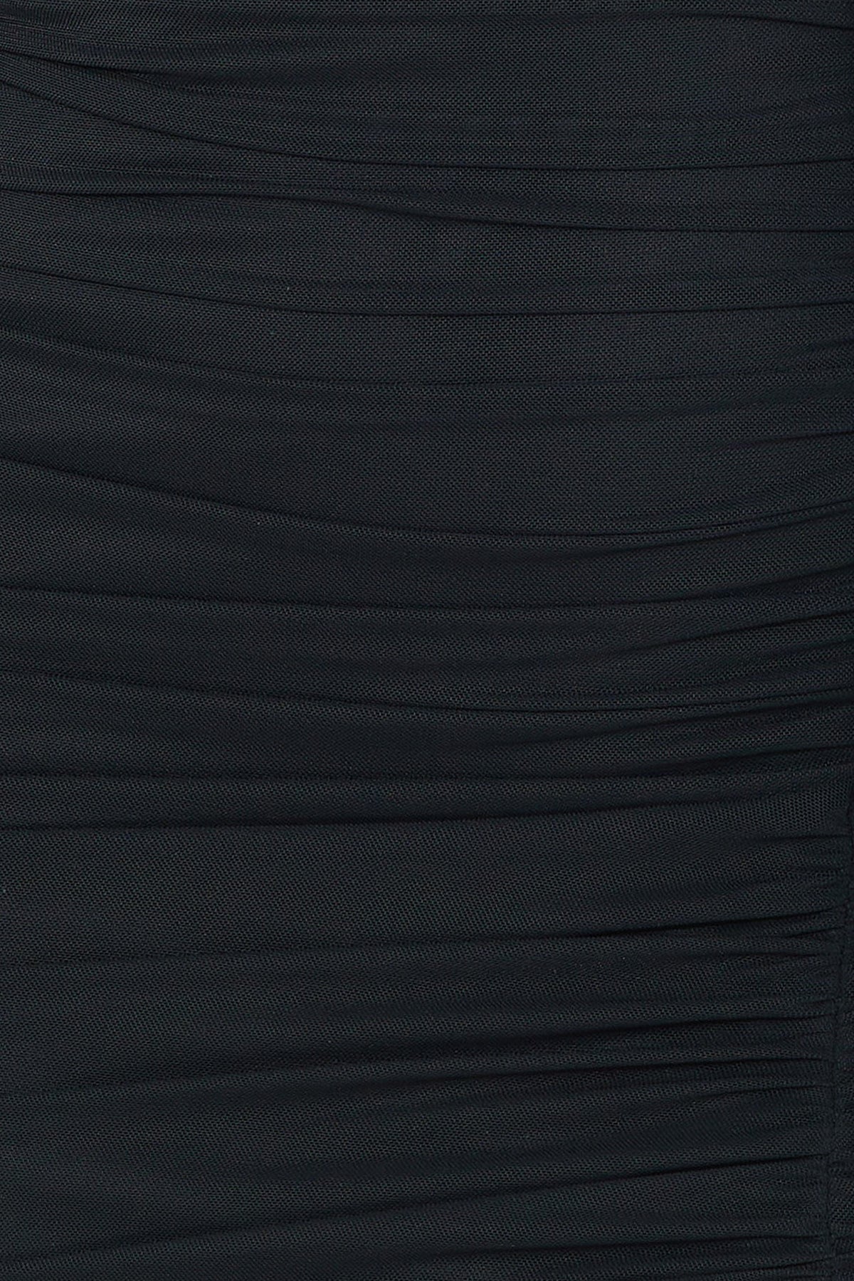 Face The Party Strapless Mesh Mini Dress Black