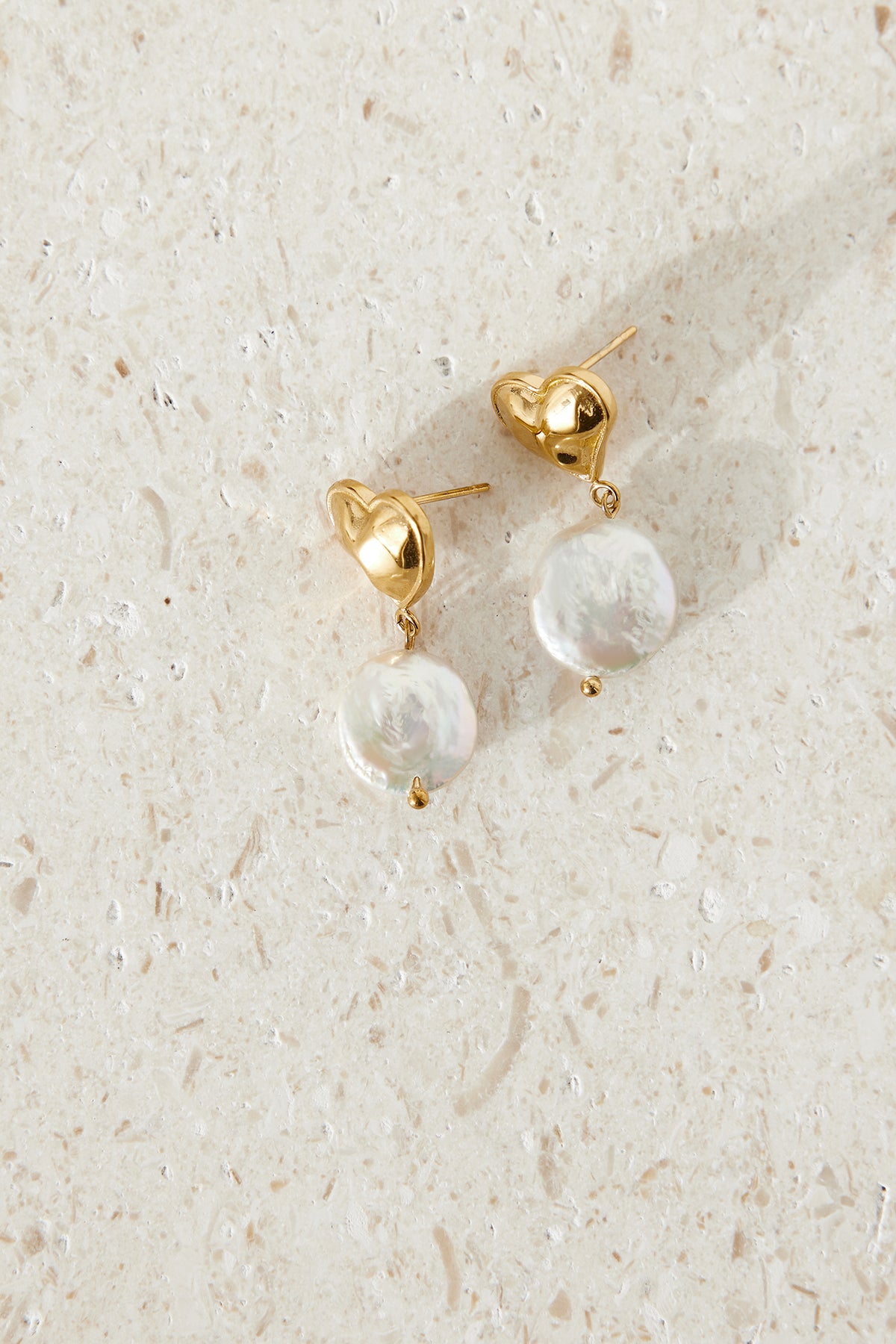 18k Gold Plated Love Me More Earrings Gold