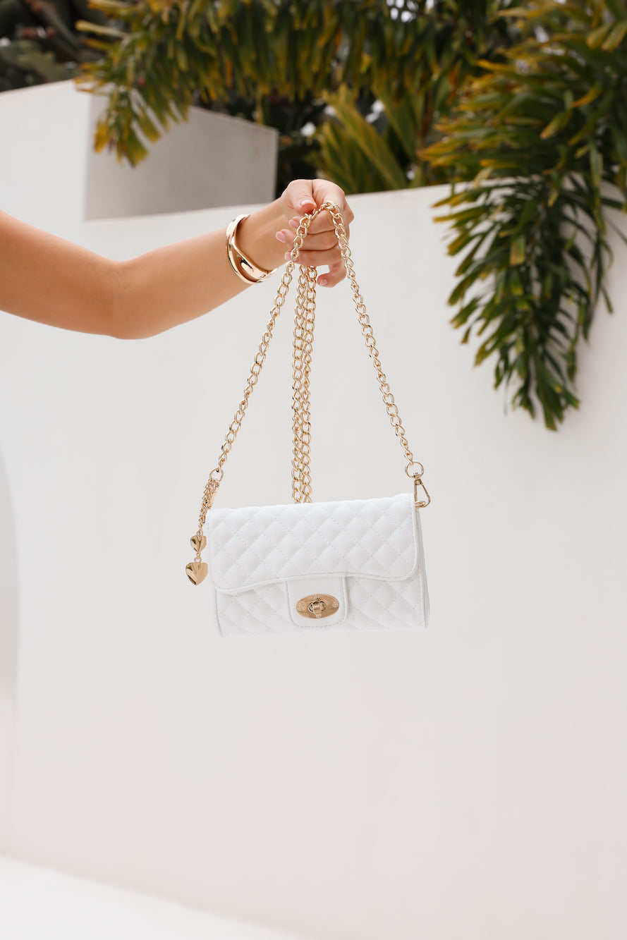 BILLINI Daytona Multi Wear Bag White Quilted