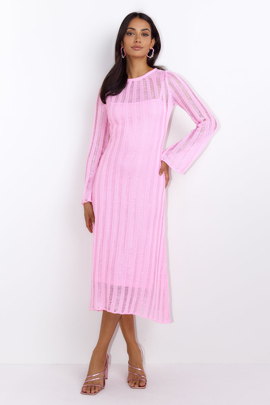 Washed Up Maxi Dress Pink