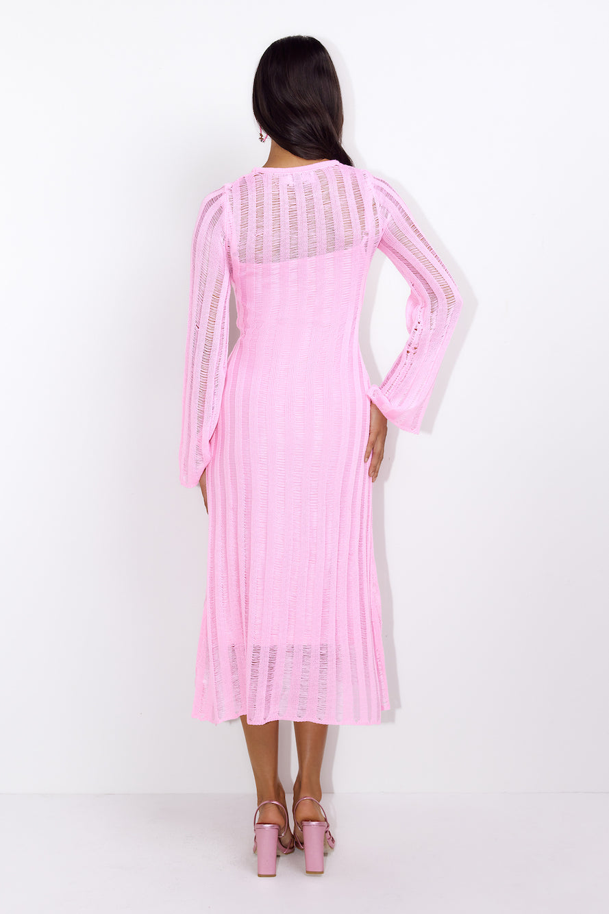 Washed Up Maxi Dress Pink
