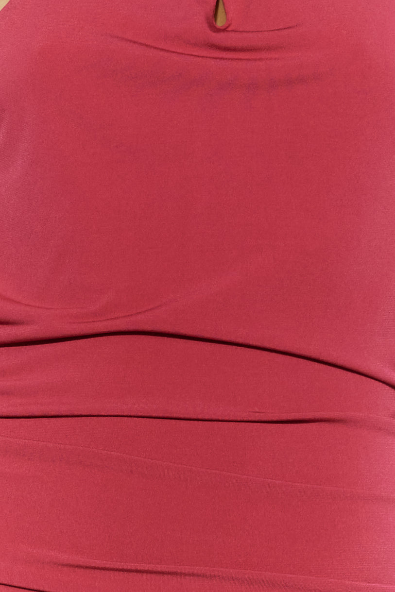Formal Entrance Maxi Dress Cherry