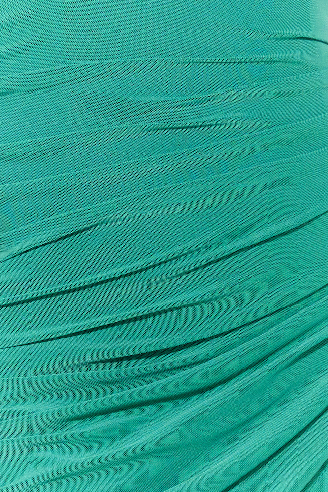 Secret Diary Mesh Mini Dress Green