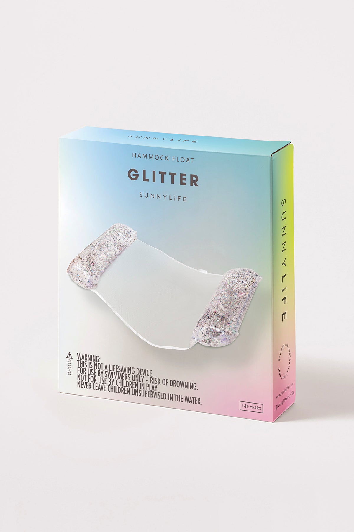 SUNNYLIFE Hammock Float Silver Glitter