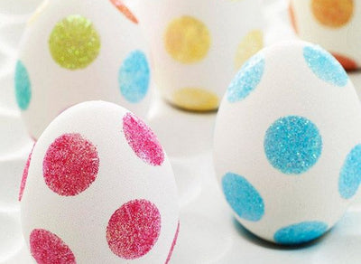 DIY glitter eggs