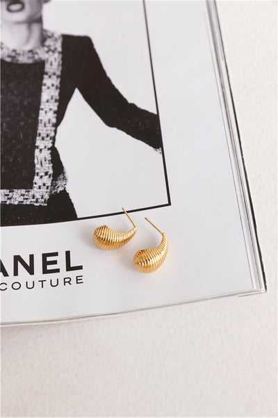 18k Gold Plated Honey Bee Earrings Gold