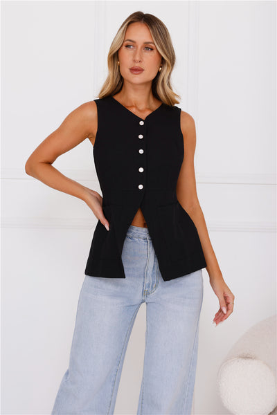 Refined Simplicity Top Black