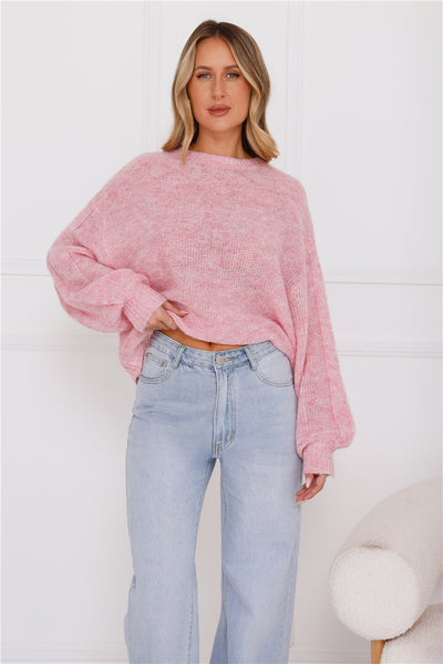 Sweater Weather Knit Pink