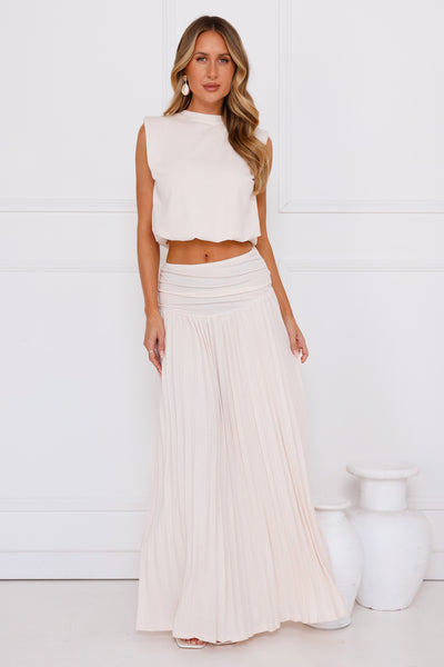 Field Of Dreams Maxi Skirt Ivory