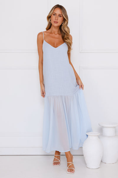 Seaglass Maxi Dress Blue