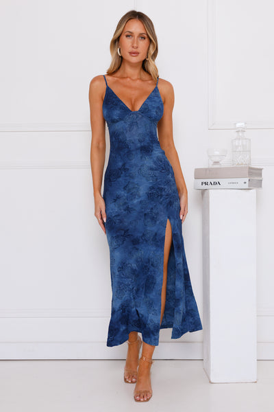 Let's Socialise Maxi Dress Blue