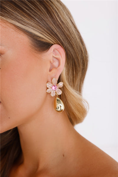 18k Gold Plated Petal Power Earrings Gold