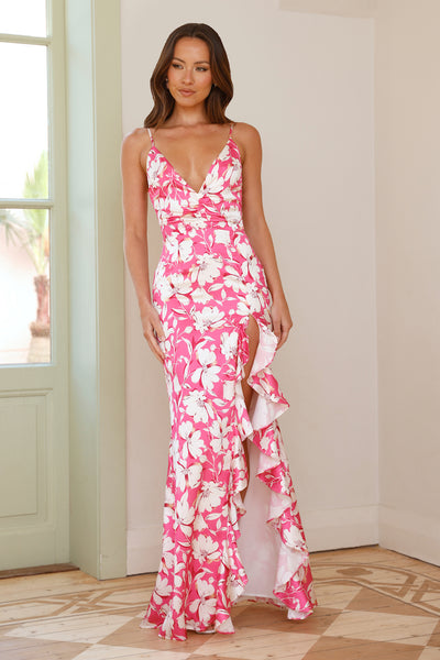 Fantasy Imagination Maxi Dress Pink