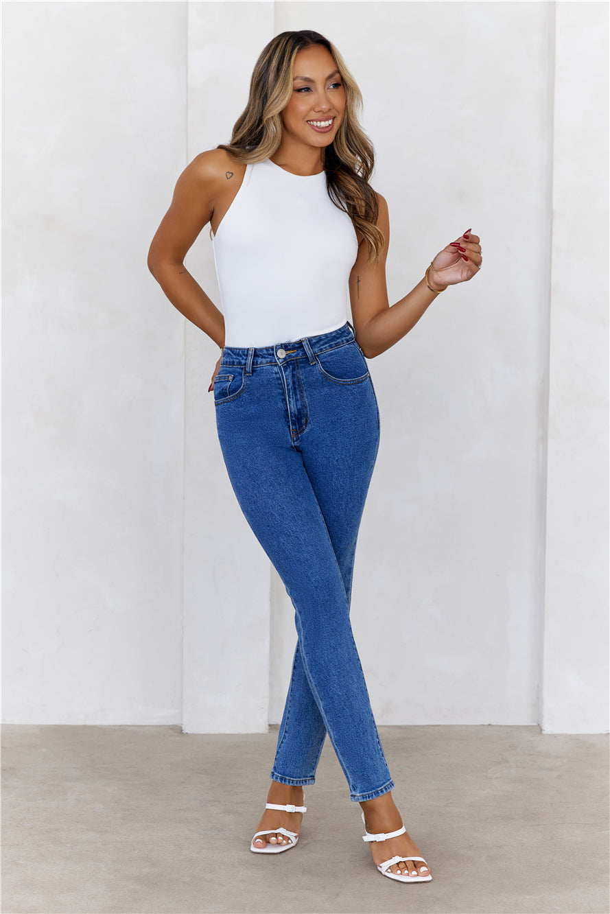 BASE  Repeat After Me Tank Top White