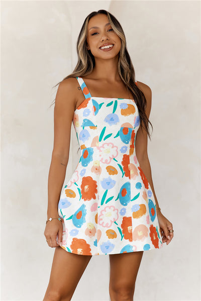 Carnival Colors Mini Dress Print