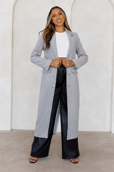 Secret Crush Coat Grey Marle