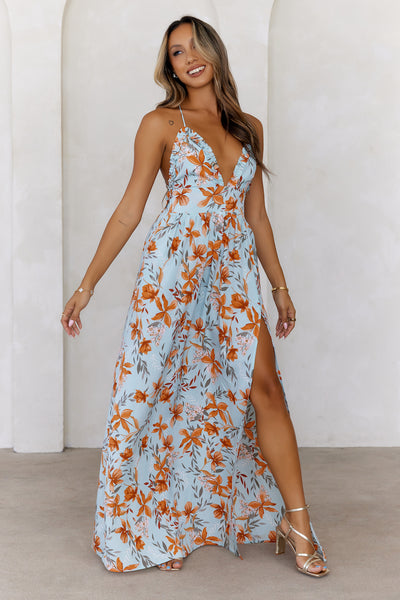 Whispers In The Garden Maxi Dress Mint