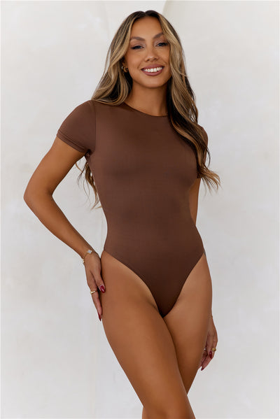 HELLO MOLLY BASE Core Contour Bodysuit Chocolate