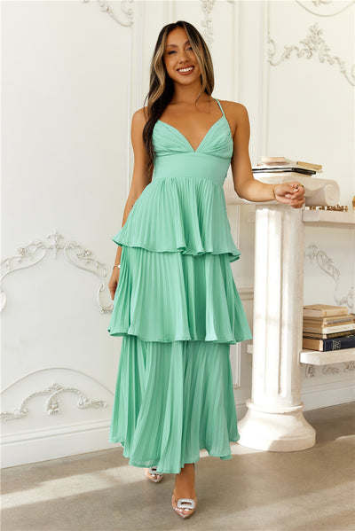 Fashionably Ever After Maxi Dress Turquoise