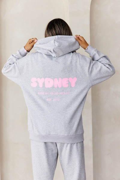 BASE Slip On Sydney Hoodie Grey Marle