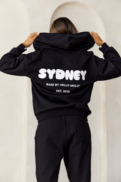 BASE Zip Up Sydney Hoodie Black
