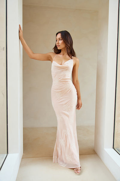 Sophisticated Beauty Maxi Dress Blush