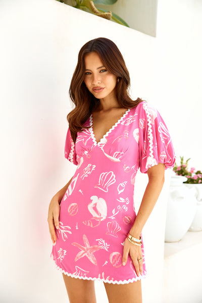 Starfish Mini Dress Pink