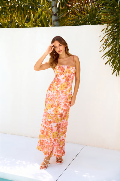 Eyes Of Sunshine Maxi Dress Orange