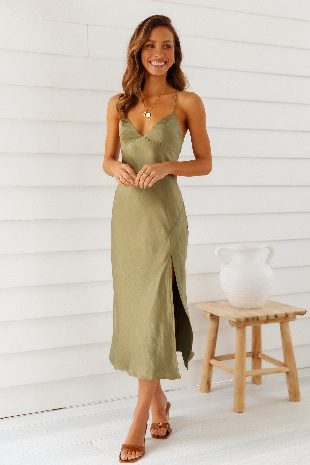 Smooth Sounds Maxi Dress Green