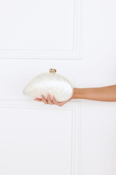 Pearl Moonlight Clutch Pearl Gold